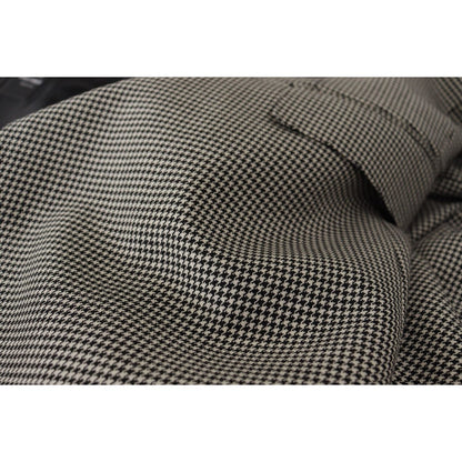 Dolce & Gabbana Gray Checkered Single Breasted Jacket Blazer Dolce & Gabbana