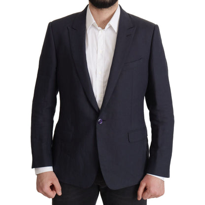 Dolce & Gabbana Dark Blue ALTA SARTORIA Jacket Coat Blazer Dolce & Gabbana