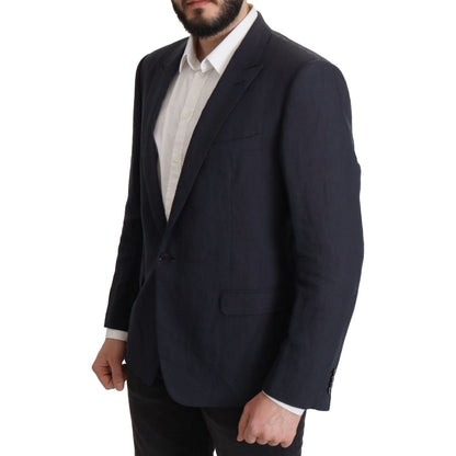 Dolce & Gabbana Dark Blue ALTA SARTORIA Jacket Coat Blazer Dolce & Gabbana