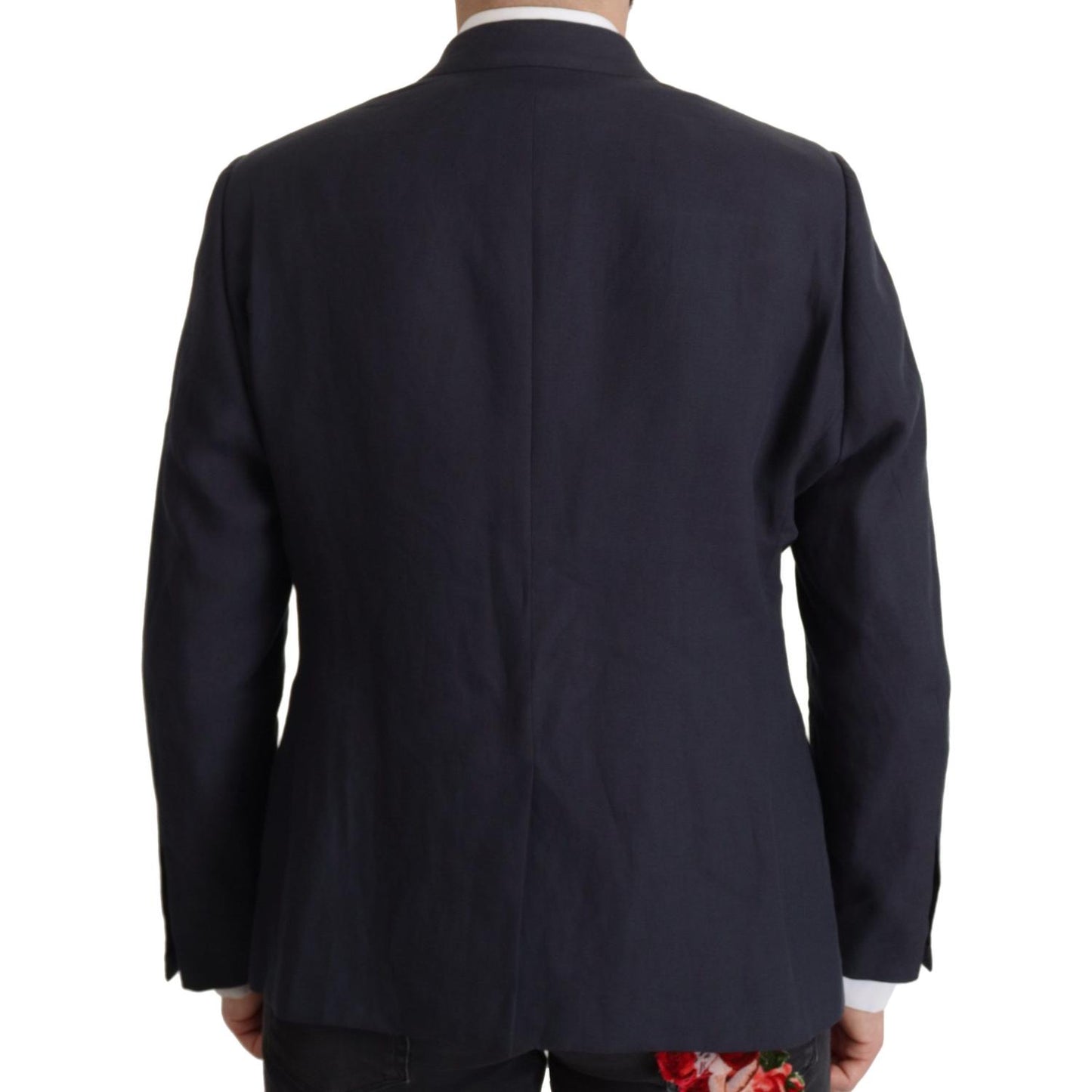 Dolce & Gabbana Dark Blue ALTA SARTORIA Jacket Coat Blazer Dolce & Gabbana