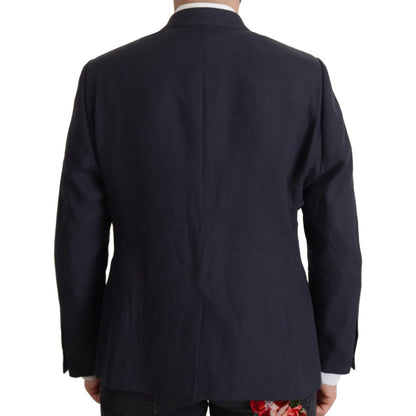 Dolce & Gabbana Dark Blue ALTA SARTORIA Jacket Coat Blazer Dolce & Gabbana