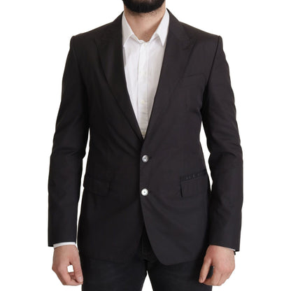 Dolce & Gabbana Black Single Breasted TAORMINA Breasted Blazer Dolce & Gabbana
