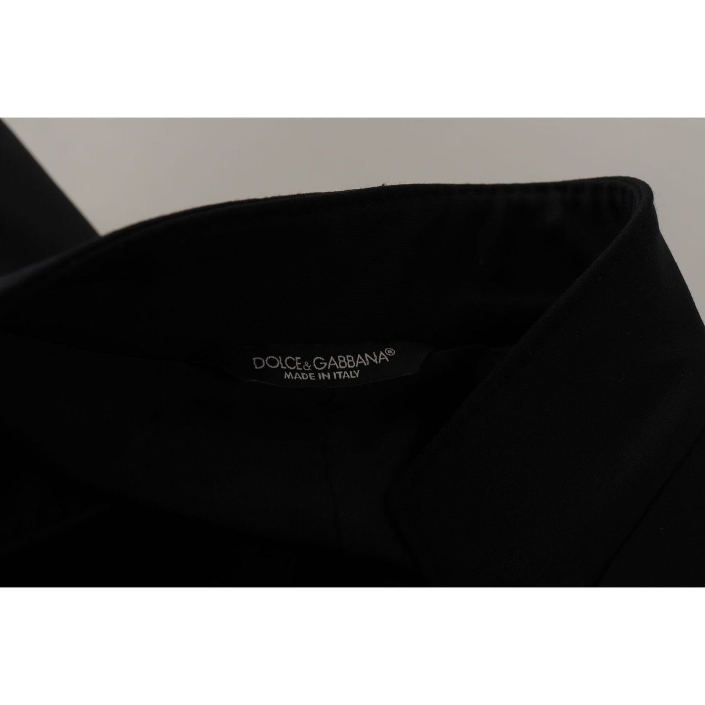 Dolce & Gabbana Black Wool Single Breasted Coat Men Blazer Dolce & Gabbana