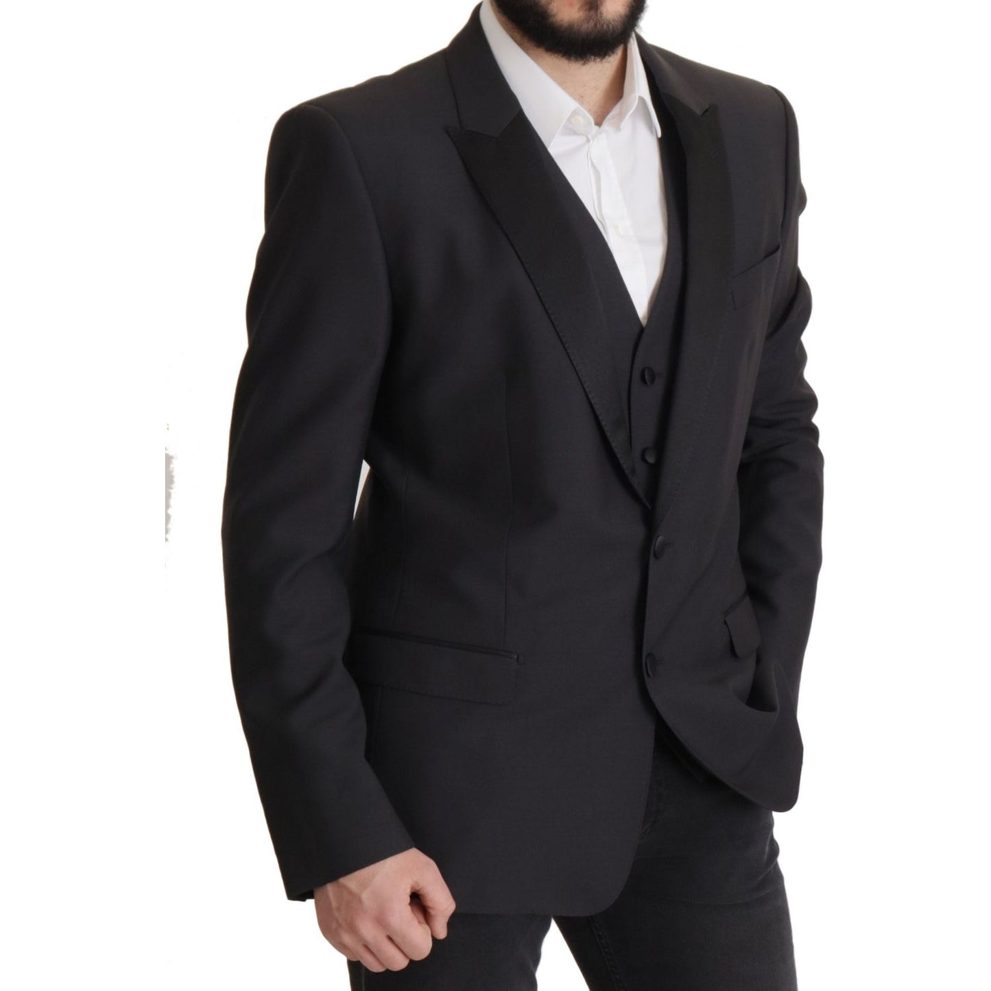 Dolce & Gabbana Dark Blue Single Breasted MARTINI Blazer Dolce & Gabbana