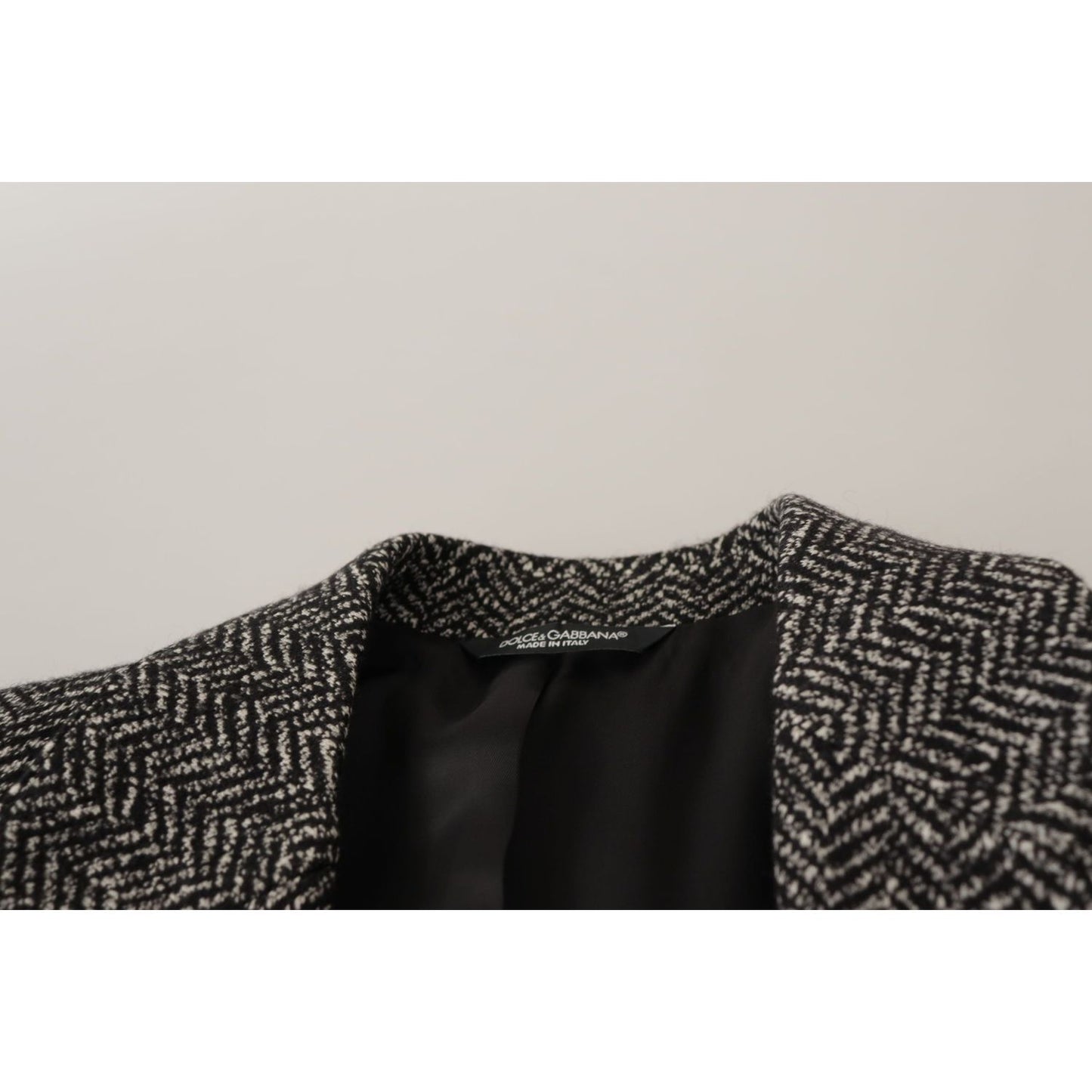 Dolce & Gabbana Gray Cotton Single Breasted Fantasy Blazer Dolce & Gabbana