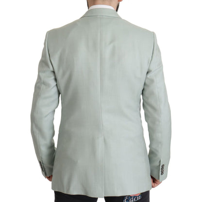 Dolce & Gabbana Green Cashmere Jacket Blazer Jacket Dolce & Gabbana