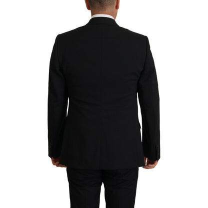 Dolce & Gabbana Black Jacket Vest 2 Piece MARTINI Blazer Dolce & Gabbana
