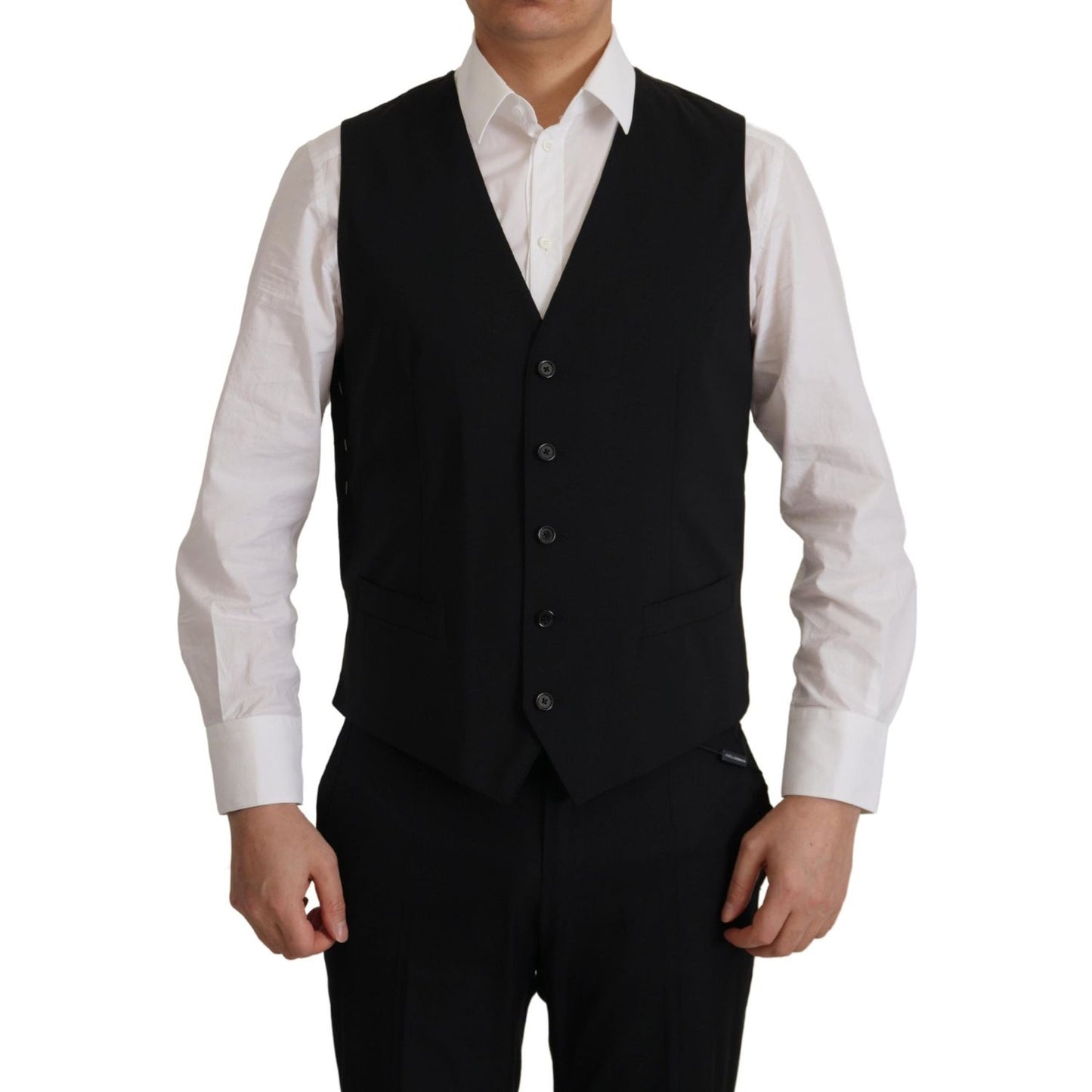 Dolce & Gabbana Black Jacket Vest 2 Piece MARTINI Blazer Dolce & Gabbana
