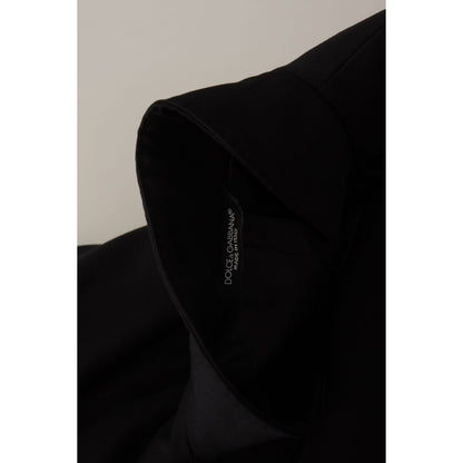 Dolce & Gabbana Black Wool Single Breasted Jacket Blazer Dolce & Gabbana