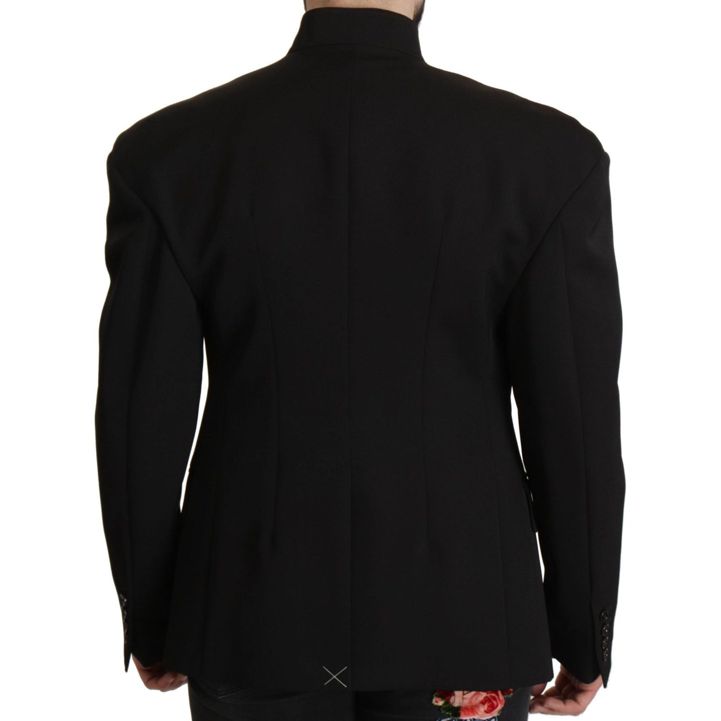 Dolce & Gabbana Black Wool Single Breasted Jacket Blazer Dolce & Gabbana