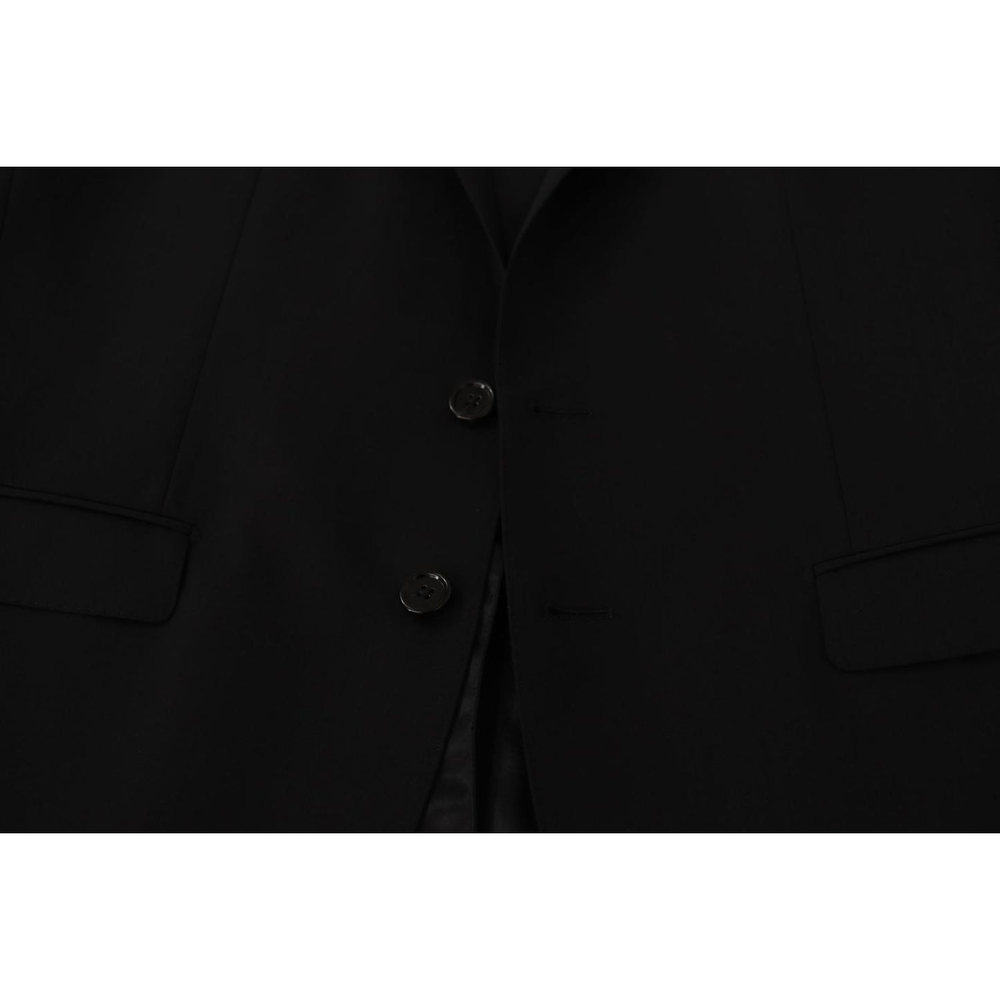 Dolce & Gabbana Black Single Breasted Jacket MARTINI Blazer Dolce & Gabbana