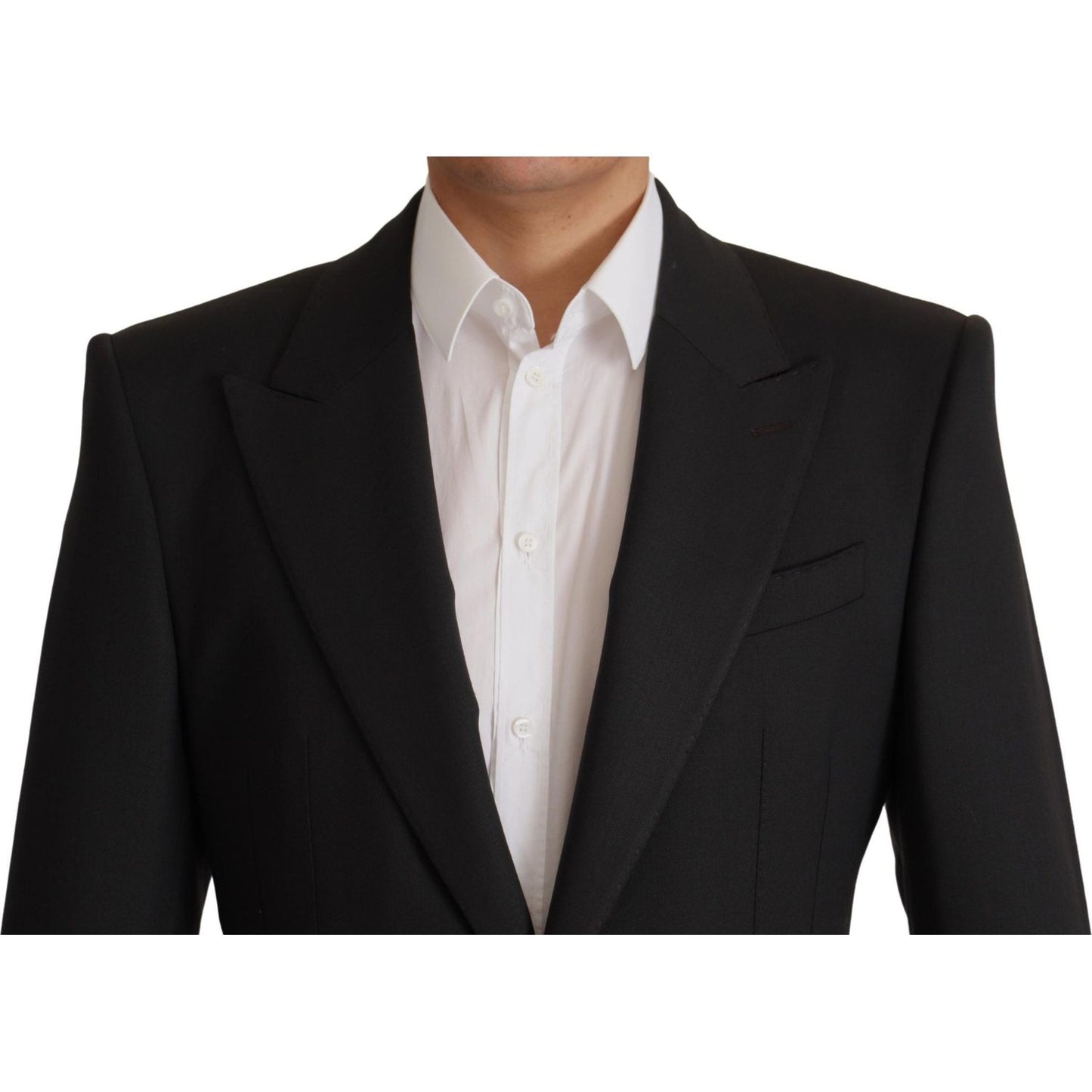 Dolce & Gabbana Black Wool Single Breasted Blazer v Dolce & Gabbana