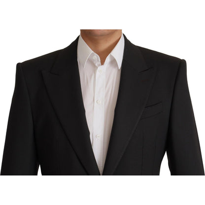 Dolce & Gabbana Black Wool Single Breasted Blazer v Dolce & Gabbana
