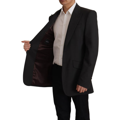 Dolce & Gabbana Black Wool Single Breasted Blazer v Dolce & Gabbana