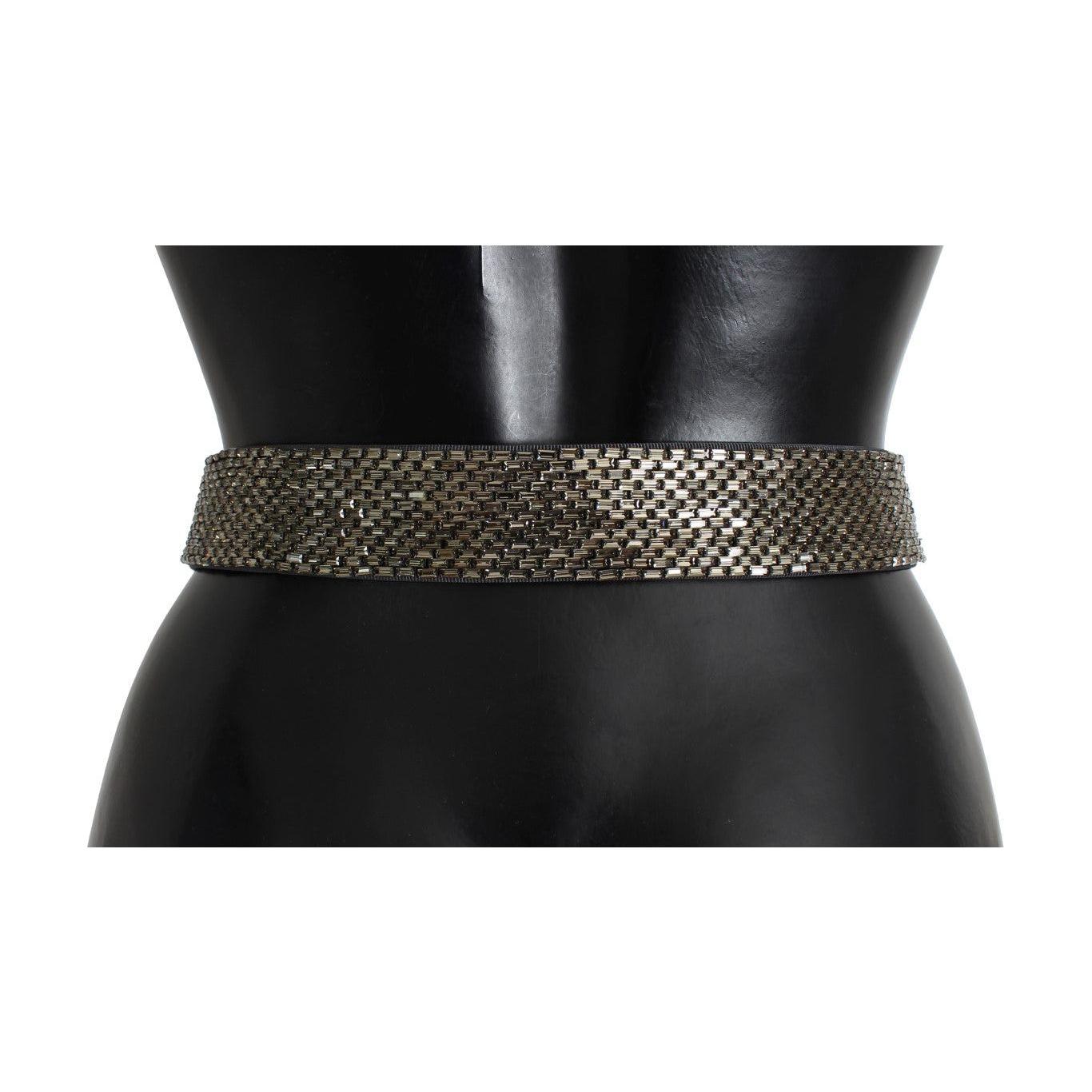 Dolce & Gabbana Crystal Buckle Sequined Waist Belt Belt