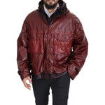 Dolce & Gabbana Bordeaux Cotton Hooded Full Zip Jacket JKT3354- 50