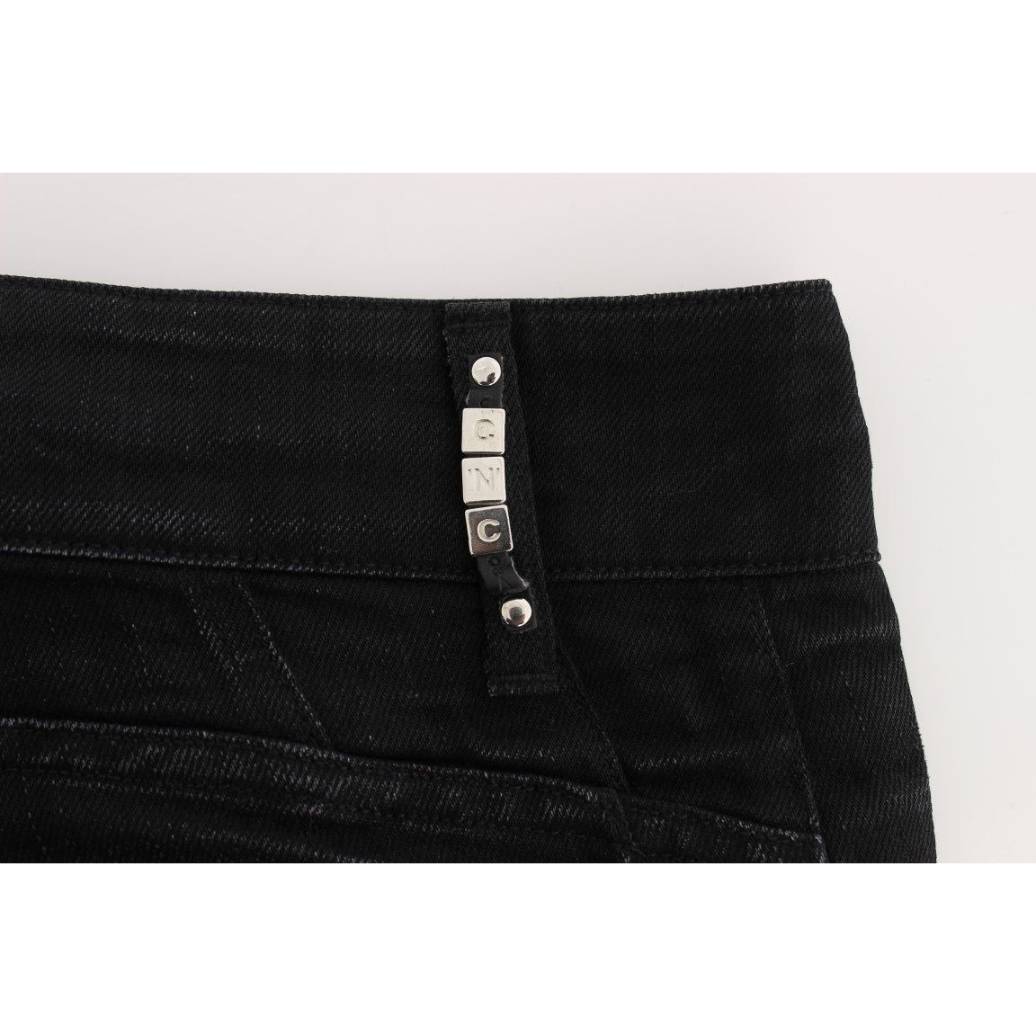 Costume National Black Cotton Slouchy Slims Fit Jeans