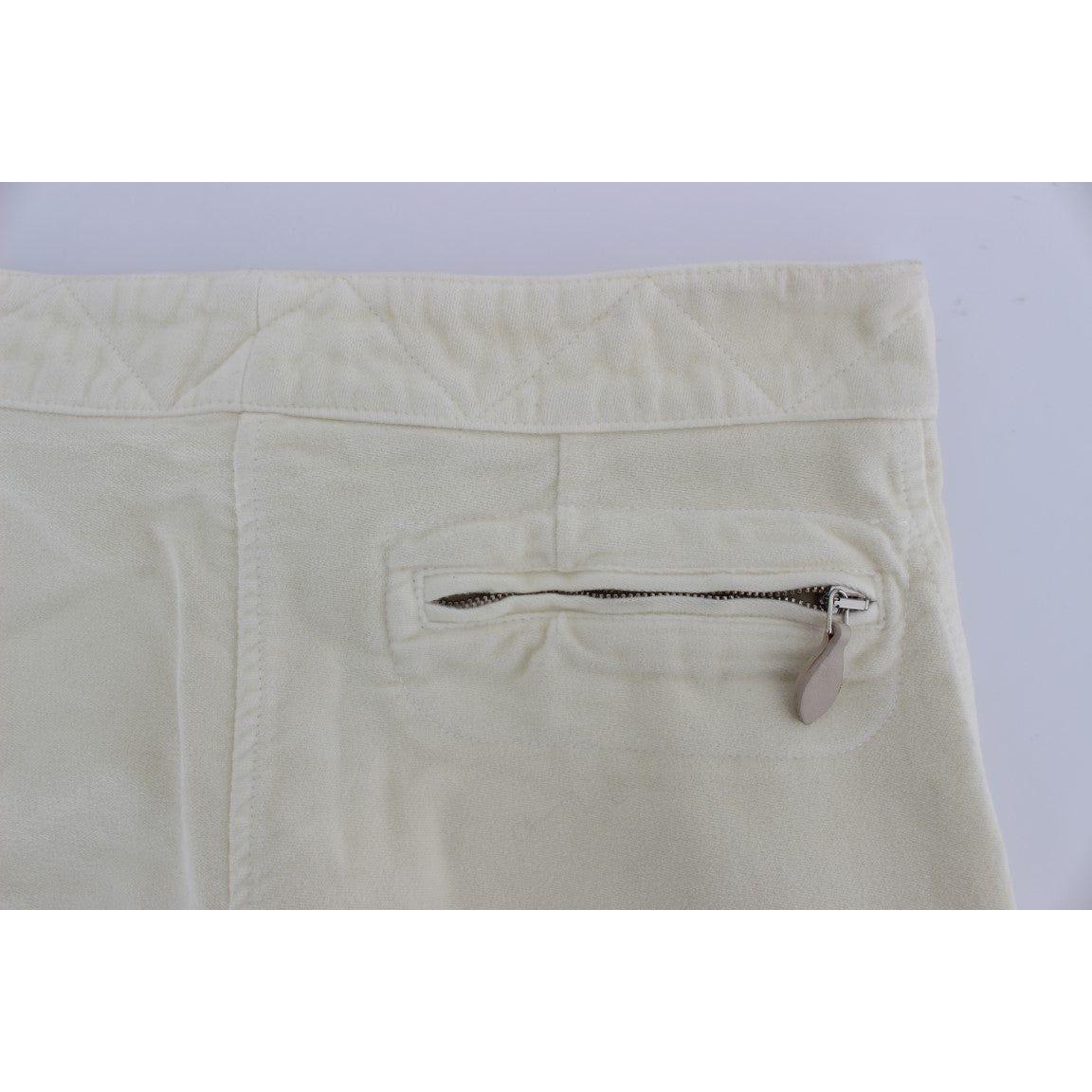 Ermanno Scervino Beige Cotton Capri Cropped Cargo Pants 1728,67345645728,Beige,Cargo Pants - Pants - Clothing,Clothing,Ermanno Scervino,IT38|XS,IT40|S,Jeans & Pants - Women - Clothing,Material: 100% Cotton,Pants - Clothing,Preowned / Defect,Women,Women -