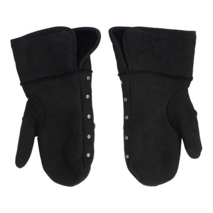 Dolce & Gabbana Gray Wool Shearling Studded Gloves 1728,67345645728,9|M,Accessories,Dolce & Gabbana,Gloves - Accessories,Gloves - Men - Accessories,Gray,Material: 100% Wool Merino Shearling,Men,Men - Accessories,New with tags