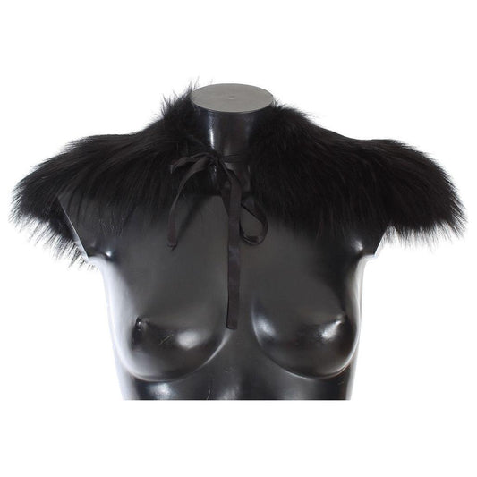 Dolce & Gabbana Black Fox Fur Collar Scarf 1728,67345645728,Accessories,Black,Dolce & Gabbana,IT36|XXS,IT38|XS,IT40|S,IT42|M,Material: 100% Fox Fur Argentata,New with tags,Scarves - Accessories,Scarves - Scarves - Accessories,Scarves - Women - Accessories