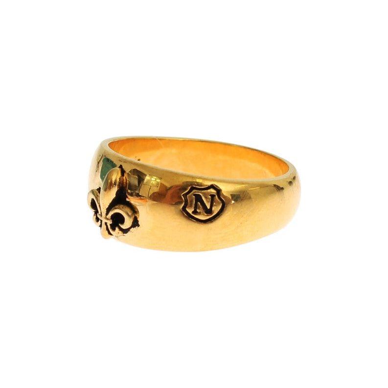 Nialaya Gold Plated 925 Silver Ring 1728,18K Gold Plated,67345645728,Accessories,Category - Jewellery,EU62 | US10.5,EU63 | US11,EU66 | US12,Gold,Jewellery - Accessories,Jewelry,Material: 925 Sterling Silver,Men,Men - Jewelry,New with tags,Nialaya,Rings -
