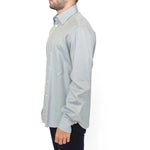 Ermanno Scervino Gray Cotton Long Sleeve Casual Shirt Top SIG10118-1