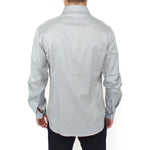 Ermanno Scervino Gray Cotton Long Sleeve Casual Shirt Top SIG10118-1