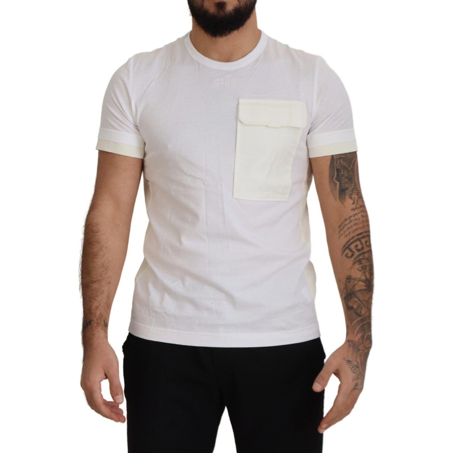 Dolce & Gabbana White Flap Pocket Short Sleeves T-shirt Dolce & Gabbana
