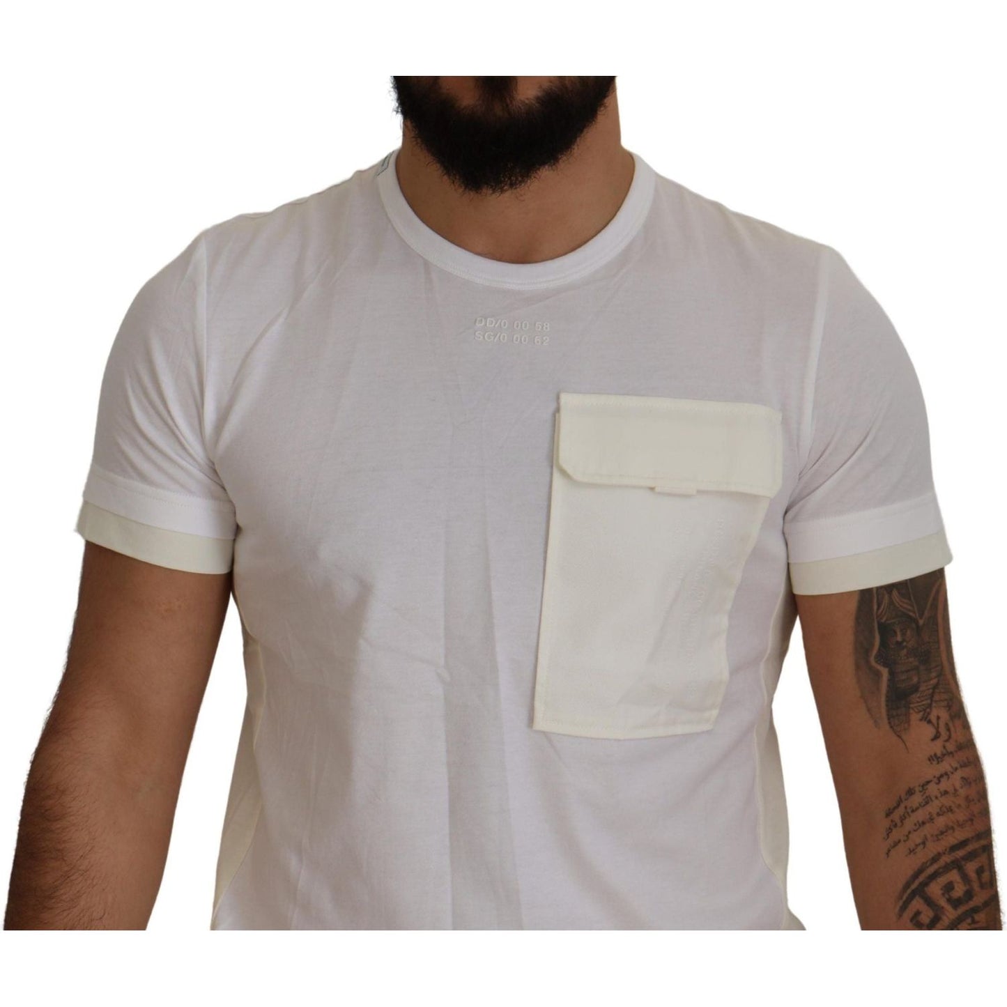 Dolce & Gabbana White Flap Pocket Short Sleeves T-shirt Dolce & Gabbana
