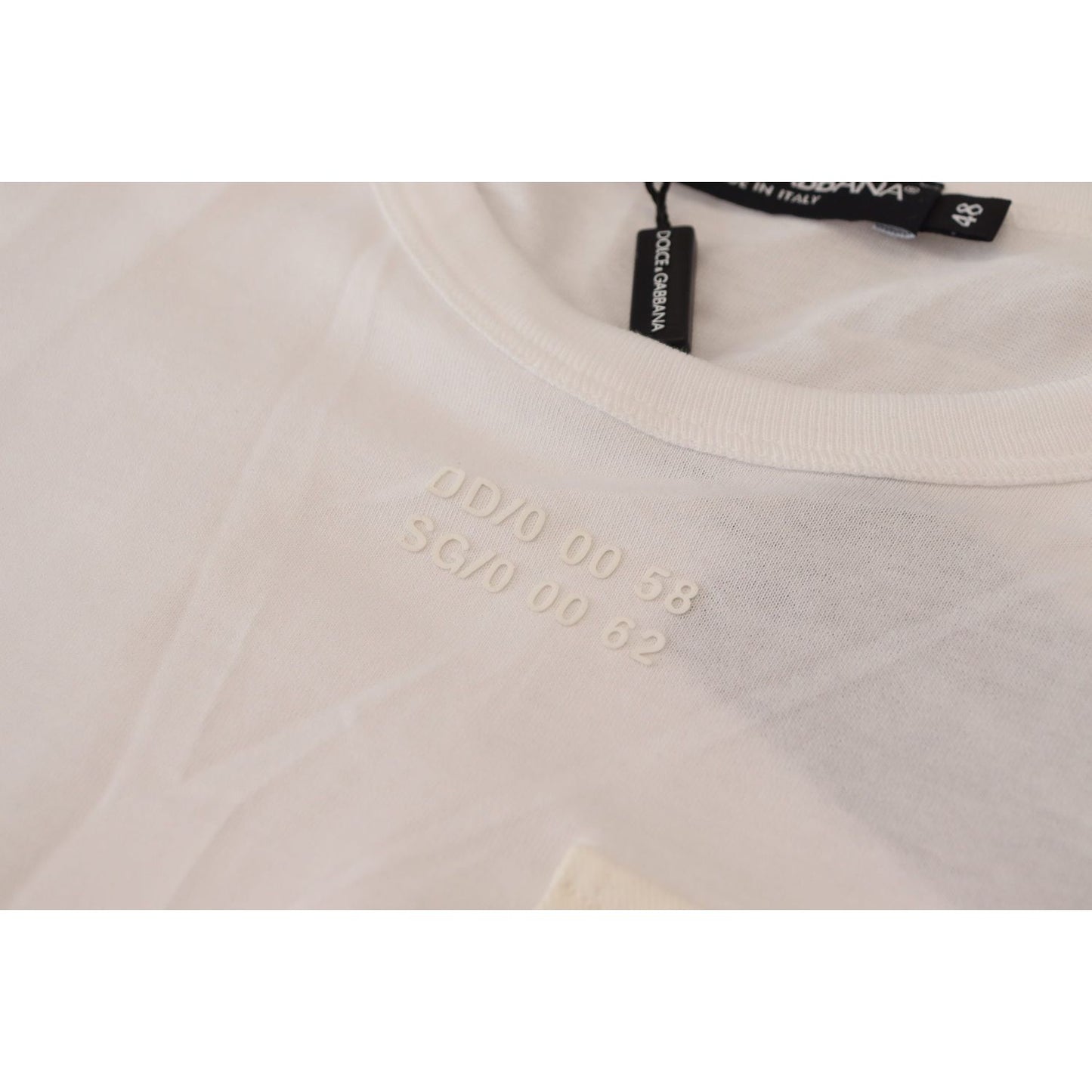 Dolce & Gabbana White Flap Pocket Short Sleeves T-shirt Dolce & Gabbana