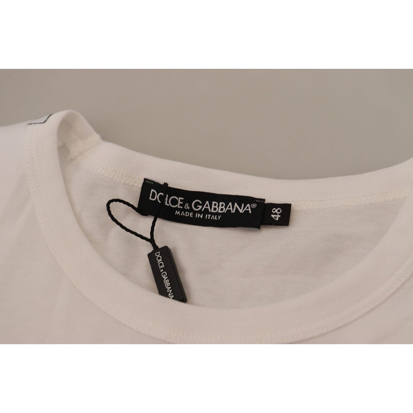 Dolce & Gabbana White Flap Pocket Short Sleeves T-shirt Dolce & Gabbana