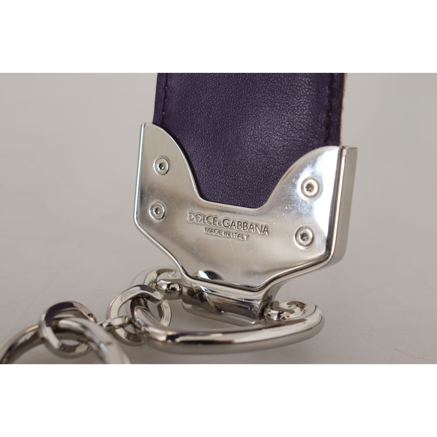 Dolce & Gabbana Multicolor Floral Appliques Metal Shoulder Strap