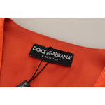 Dolce & Gabbana Orange Sleeveless Waistcoat Cropped Vest Top TSH83310- 40