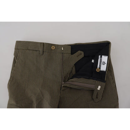 BENCIVENGA Multicolor Striped Pure Cotton Men Pants 1728,67345645728,BENCIVENGA,Clothing,IT46 | S,IT48 | M,IT50 | L,IT52 | L,IT54 | XL,Jeans & Pants - Men - Clothing,Material: Pure Cotton,Men,Men - Clothing,Multicolor,New with tags,Pants - Clothing,Skinny
