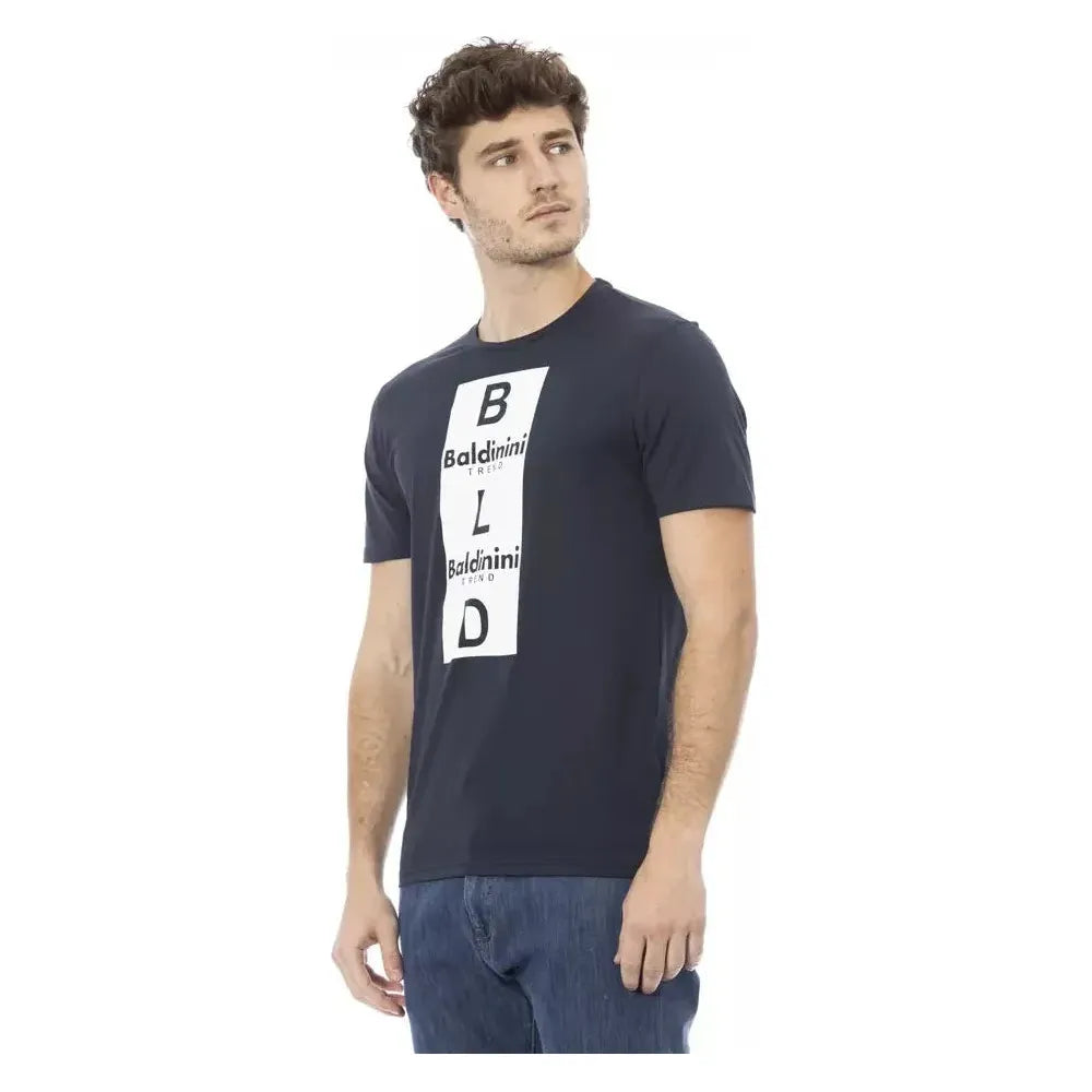 Baldinini Trend Blue Cotton Men T-Shirt