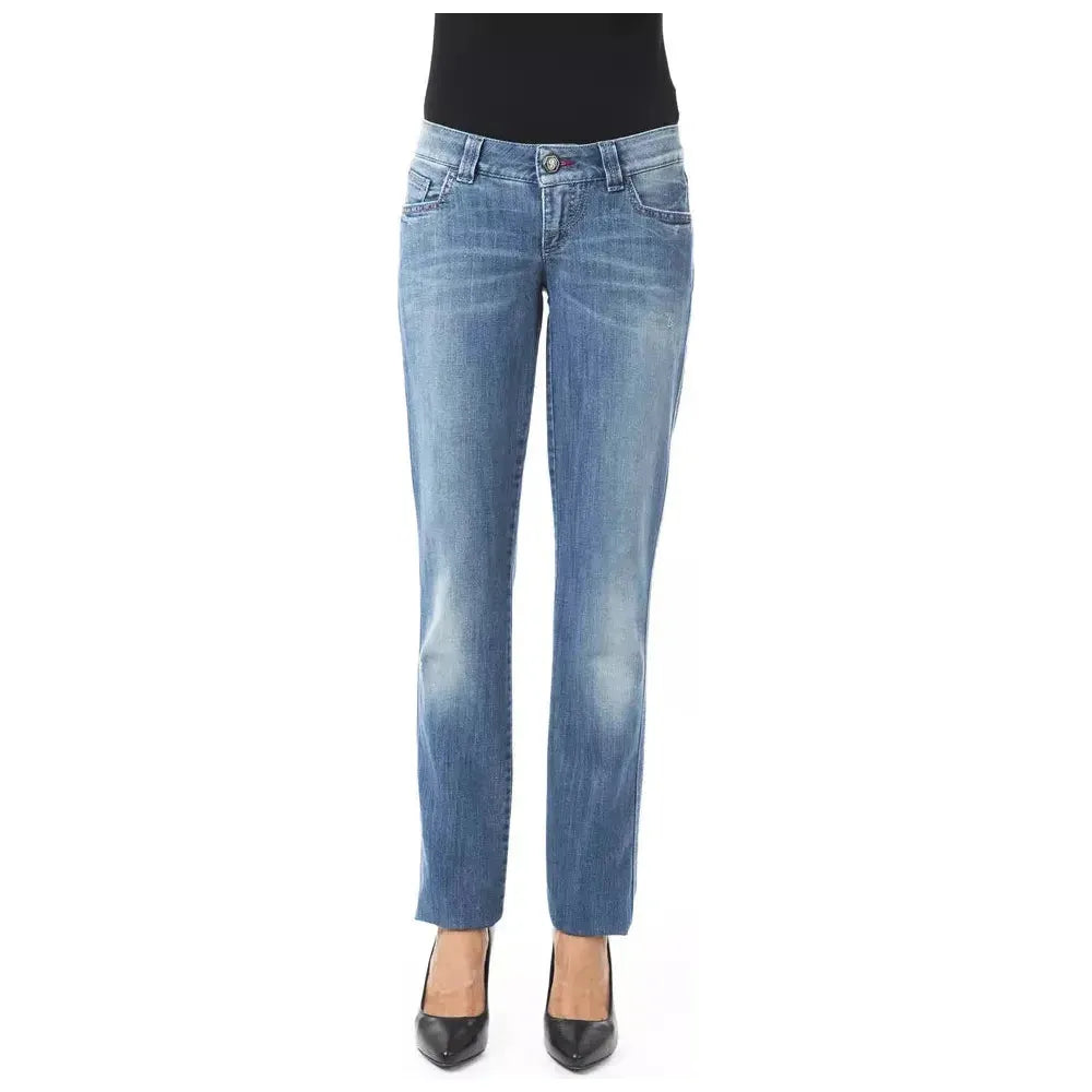 BYBLOS Blue Cotton Women Jeans 1728,67345744032,Blue,BYBLOS,Clothing,Jeans & Pants - Women - Clothing,Jeans Denim - Clothing,New with tags,Relaxed Fit Jeans - Jeans Denim - Clothing,W26,Women,Women - Clothing