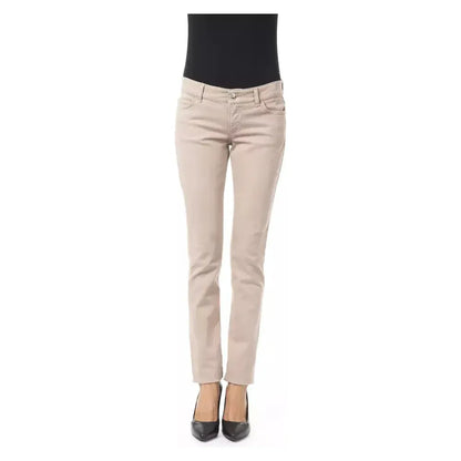 BYBLOS Beige Cotton Women Pant with Back Pocket Chain 1728,67345744032,Beige,BYBLOS,Clothing,Jeans & Pants - Women - Clothing,New with tags,Pants - Clothing,W25,W26,Women,Women - Clothing