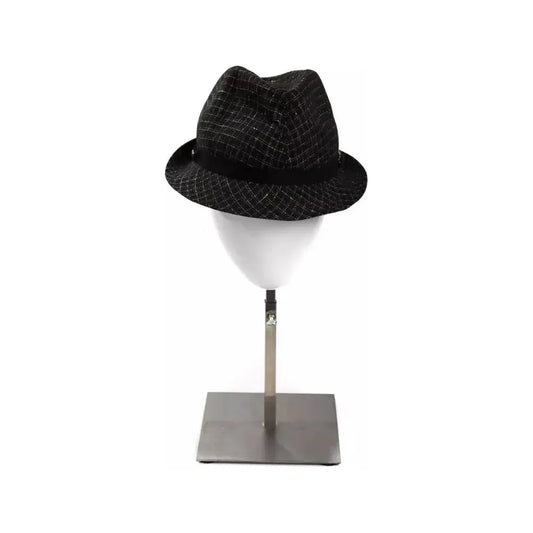 BYBLOS Black Virgin Wool Women Hat 1728,67345744032,Accessories,Black,BYBLOS,Fedora - Hats - Accessories,Hats - Accessories,Hats - Women - Accessories,New with tags,S,Women,Women - Accessories
