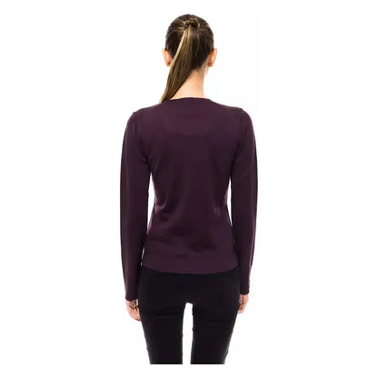 Montana Blu Purple Wool Women Sweater