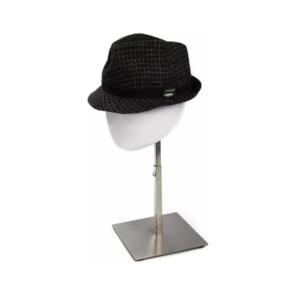 BYBLOS Black Virgin Wool Women Hat 1728,67345744032,Accessories,Black,BYBLOS,Fedora - Hats - Accessories,Hats - Accessories,Hats - Women - Accessories,New with tags,S,Women,Women - Accessories
