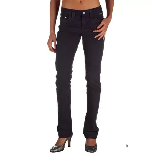 Ungaro Fever Blue Cotton Women's Regular Fit Jean