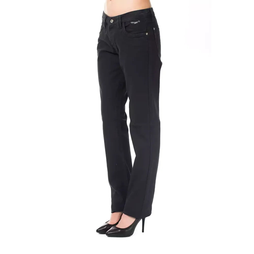 Ungaro Fever Blue Cotton Women's Regular Fit Jean