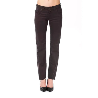 Ungaro Fever Brown Cotton Women's Pants