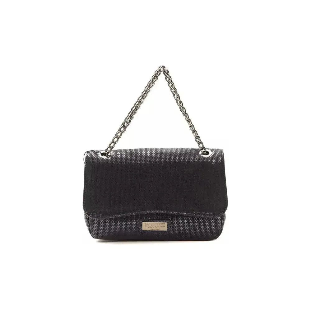 Pompei Donatella Blue Leather Women Crossbody Bag Pompei Donatella