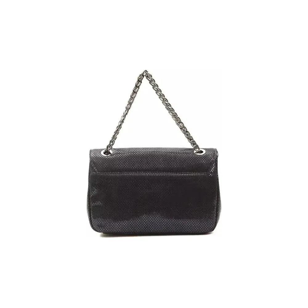 Pompei Donatella Blue Leather Women Crossbody Bag Pompei Donatella