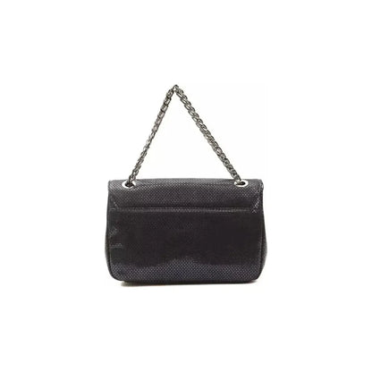 Pompei Donatella Blue Leather Women Crossbody Bag Pompei Donatella