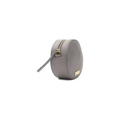 Pompei Donatella Gray Leather Women Crossbody Bag Pompei Donatella