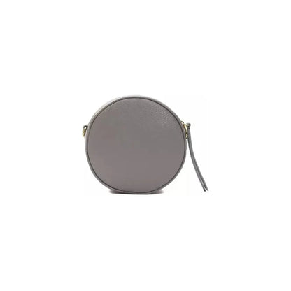 Pompei Donatella Gray Leather Women Crossbody Bag Pompei Donatella