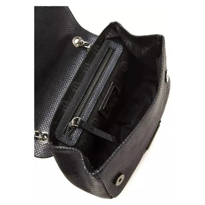 Pompei Donatella Blue Leather Women Crossbody Bag Pompei Donatella