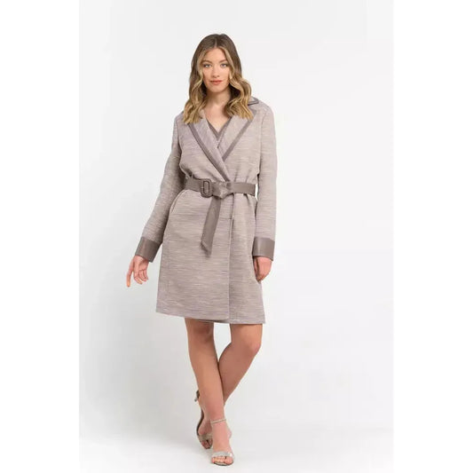 Trussardi Beige Cotton Women Coat 1728,67345744032,Beige,Clothing,Coats - Jackets & Coats - Clothing,IT38 | XS,Jackets & Coats - Clothing,Jackets & Coats - Women - Clothing,New with tags,Trussardi,Women,Women - Clothing